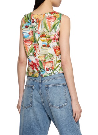 Back View - Click To Enlarge - FARM RIO - V-Neck Printed Vest