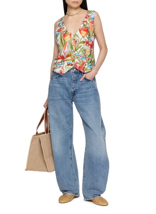 Figure View - Click To Enlarge - FARM RIO - V-Neck Printed Vest