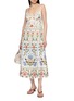 Figure View - Click To Enlarge - FARM RIO - Scalloped Edge Printed Midi Dress