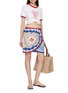 Figure View - Click To Enlarge - FARM RIO - Printed Wrap Mini Skirt