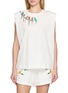 FARM RIO Parrot On Branch Shoulder Print Cotton Tank Top