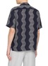 Back View - Click To Enlarge - FRESCOBOL CARIOCA - Wavy Pattern Camp Collar Shirt