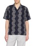 FRESCOBOL CARIOCA Wavy Pattern Camp Collar Shirt