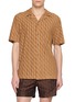 FRESCOBOL CARIOCA Wavy Pattern Camp Collar Shirt