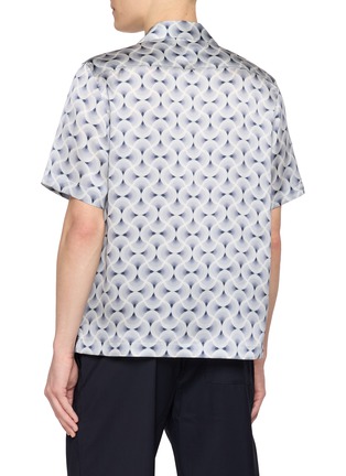 Back View - Click To Enlarge - FRESCOBOL CARIOCA - Patterned Camp Collar Shirt