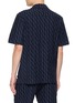Back View - Click To Enlarge - FRESCOBOL CARIOCA - Wavy Pattern Camp Collar Shirt