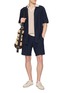Figure View - Click To Enlarge - FRESCOBOL CARIOCA - Wavy Pattern Camp Collar Shirt