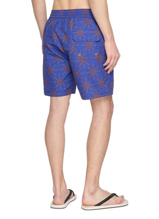 Back View - Click To Enlarge - FRESCOBOL CARIOCA - Sun Pattern Drawstring Swim Shorts