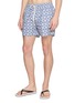 Figure View - Click To Enlarge - FRESCOBOL CARIOCA - Patterned Drawstring Swim Shorts