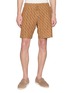 FRESCOBOL CARIOCA Wavy Pattern Drawstring Bermuda Shorts