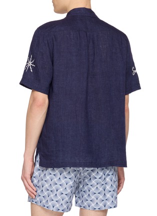 Back View - Click To Enlarge - FRESCOBOL CARIOCA - Embroidered Camp Collar Shirt