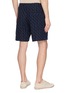 Back View - Click To Enlarge - FRESCOBOL CARIOCA - Wavy Pattern Drawstring Bermuda Shorts