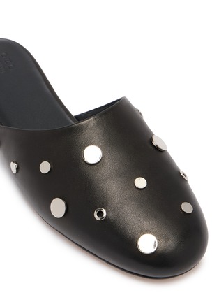 Detail View - Click To Enlarge - PEDDER RED - Riley Studded Leather Slippers