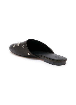  - PEDDER RED - Riley Studded Leather Slippers