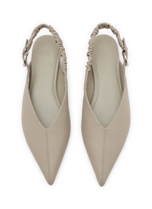 Detail View - Click To Enlarge - PEDDER RED - Taytum Pointed Toe Leather Slingback Flats