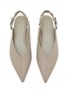 Detail View - Click To Enlarge - PEDDER RED - Taytum Pointed Toe Leather Slingback Flats