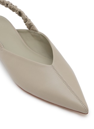 Detail View - Click To Enlarge - PEDDER RED - Taytum Pointed Toe Leather Slingback Flats