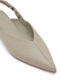 Detail View - Click To Enlarge - PEDDER RED - Taytum Pointed Toe Leather Slingback Flats