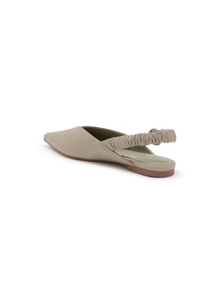  - PEDDER RED - Taytum Pointed Toe Leather Slingback Flats