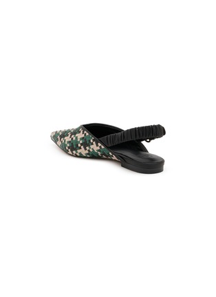  - PEDDER RED - Taytum Pointed Toe Woven Leather Slingback Flats