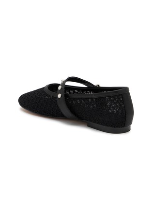  - PEDDER RED - Remi Crystal Embellished Mesh Mary Jane Flats