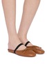 Figure View - Click To Enlarge - PEDDER RED - Rejine Leather Mule Flats