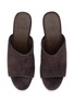 Detail View - Click To Enlarge - PEDDER RED - Dallas 60 Suede Leather Wedge Heeled Sandals