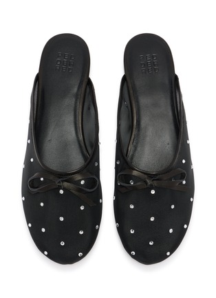 Detail View - Click To Enlarge - PEDDER RED - Rushelle Rhinestone Embellished Mesh Mules