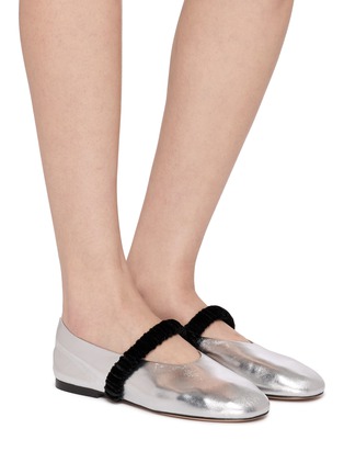 Figure View - Click To Enlarge - PEDDER RED - Blake Leather Mary Jane Flats