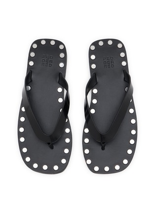 Detail View - Click To Enlarge - PEDDER RED - Studs Leather Bodie Sandals