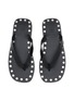 Detail View - Click To Enlarge - PEDDER RED - Studs Leather Bodie Sandals