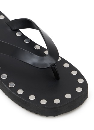 Detail View - Click To Enlarge - PEDDER RED - Studs Leather Bodie Sandals