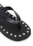 Detail View - Click To Enlarge - PEDDER RED - Studs Leather Bodie Sandals
