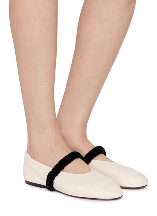 Figure View - Click To Enlarge - PEDDER RED - Blake Leather Mary Jane Flats