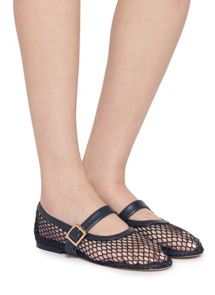 Figure View - Click To Enlarge - PEDDER RED - Rachel Mesh Mary Janes