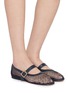 Figure View - Click To Enlarge - PEDDER RED - Rachel Mesh Mary Janes