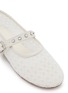 Detail View - Click To Enlarge - PEDDER RED - Remi Crystal Embellished Mesh Mary Jane Flats