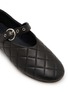 Detail View - Click To Enlarge - PEDDER RED - Beatrice Quilted Leather Mary Jane Flats