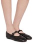 Figure View - Click To Enlarge - PEDDER RED - Beatrice Quilted Leather Mary Jane Flats