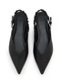 Detail View - Click To Enlarge - PEDDER RED - Taytum Pointed Toe Leather Slingback Flats