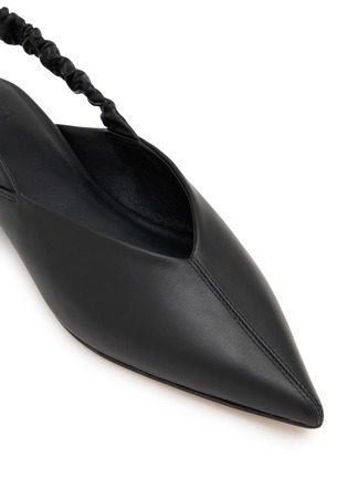 Detail View - Click To Enlarge - PEDDER RED - Taytum Pointed Toe Leather Slingback Flats