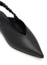 Detail View - Click To Enlarge - PEDDER RED - Taytum Pointed Toe Leather Slingback Flats