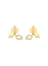 LC COLLECTION JEWELLERY 18K Gold Diamond Earrings