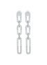 LC COLLECTION JEWELLERY 18K White Gold Diamond Earrings