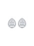 LC COLLECTION JEWELLERY 18K White Gold Diamond Stud Earrings