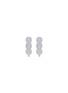 Detail View - Click To Enlarge - LC COLLECTION JEWELLERY - 18K White Gold Diamond Hoop Earrings