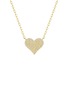 LC COLLECTION JEWELLERY Heart 18K Gold Diamond Necklace