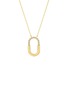 LC COLLECTION JEWELLERY Oval Link 18K Gold Diamond Necklace