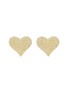 LC COLLECTION JEWELLERY Heart 18K Yellow Gold Diamond Earrings