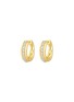 LC COLLECTION JEWELLERY 18K Gold Diamond Hoop Earrings